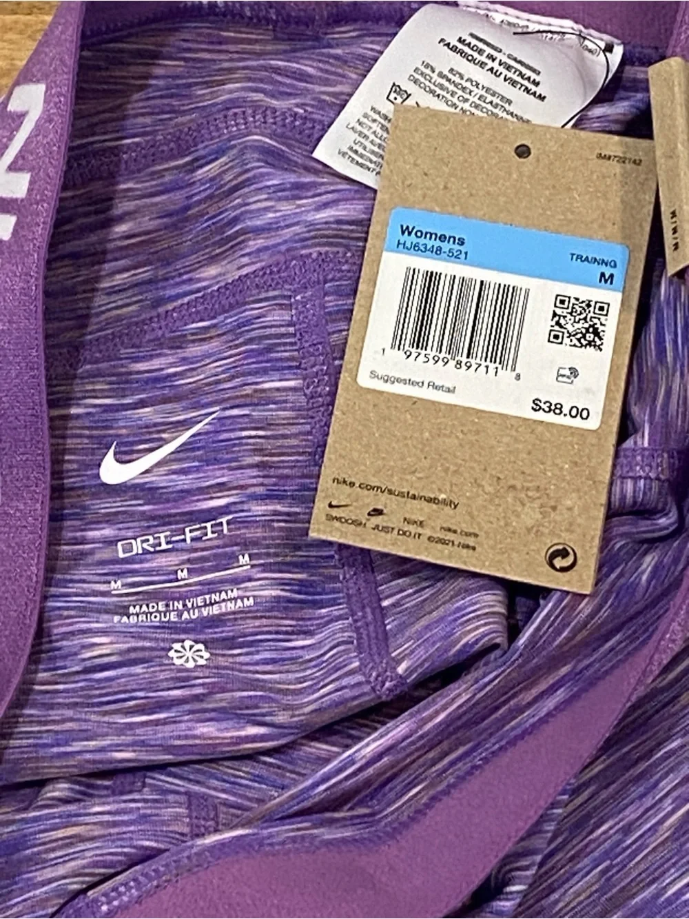 Nike Pro shorts NWT med support mid rise 3